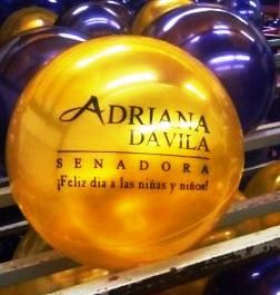 PELOTAS CON PUBLICIDAD POLÍTICA