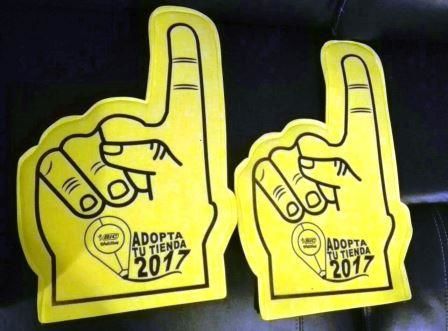 MANOTAS DE FOMI CON LOGOTIPOS