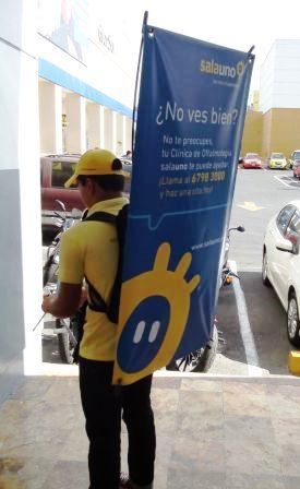 MOCHILAS CON BANNERS