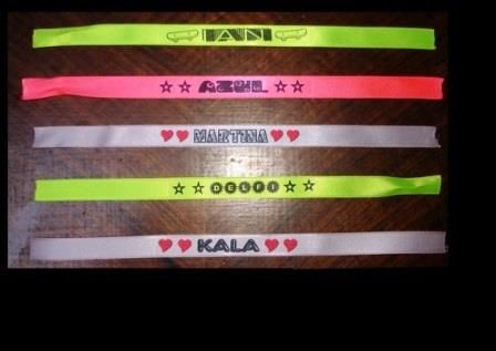 PULSERAS PROMOCIONALES SUBLIMADAS