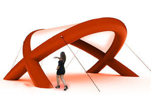 CARPA INFLABLE FUTURISTA