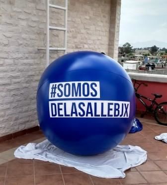 PELOTA DE 1.50 MTS, CON LOGOTIPO