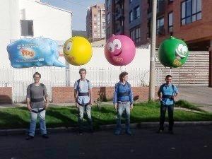 FIGURAS INFLABLES CON MOCHILA