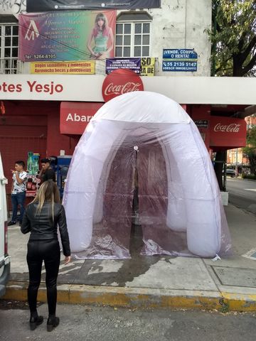 CARPAS INFLABLES CON PAREDES PLÁSTICAS